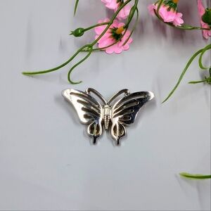 Made In Japan Simple And Minimalist Silver Butterfly Brooch